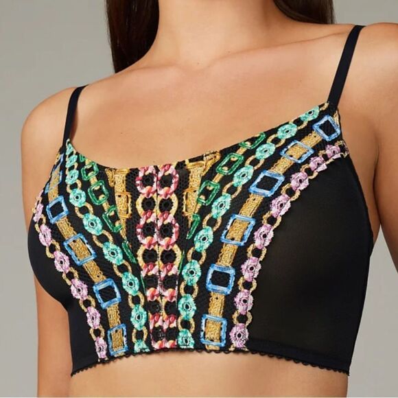NWT Savage x Fenty by Rihanna Chained in Lace Bustier Size Large 12-14 - Picture 1 of 16